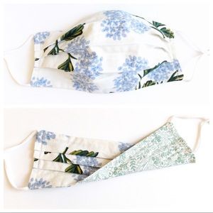 3/$30! Reversible Hydrangea/Mint Floral Face Mask